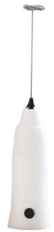 Elektrische Eiklopper Melk Drink Koffie Hand Whisk Mixer Ei Stiring Gereedschap Mini Handvat Stirrer Keuken Accessoires Koken Tool wit