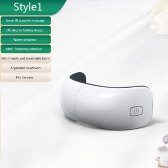 Elektrische Eye Massage Instrument Warmte Trillingen Ir Druk Massage Eye Anti-Rimpel Verlichten Vermoeidheid Trillingen Oog Massager stijl 1