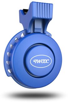 Elektrische Fiets Hoorn Elektronische Fietsbel 120dB Waterdichte 4 Geluid Modi Mini Usb Oplaadbare Bike Hoorn Voor Mountainbike, bmx blauw