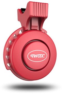 Elektrische Fiets Hoorn Elektronische Fietsbel 120dB Waterdichte 4 Geluid Modi Mini Usb Oplaadbare Bike Hoorn Voor Mountainbike, bmx rood