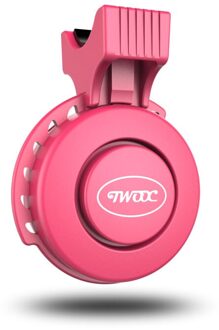 Elektrische Fiets Hoorn Elektronische Fietsbel 120dB Waterdichte 4 Geluid Modi Mini Usb Oplaadbare Bike Hoorn Voor Mountainbike, bmx roze