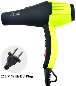 Elektrische Föhn Blower voor kapper Professionele Haardrogers Salon Föhn 2400 w groen met EU plug
