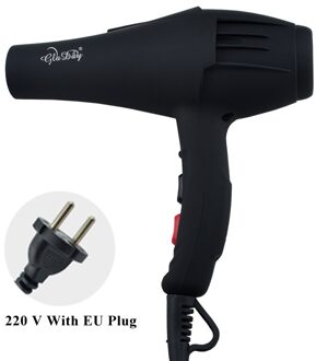 Elektrische Föhn Blower voor kapper Professionele Haardrogers Salon Föhn 2400 w zwart met EU plug