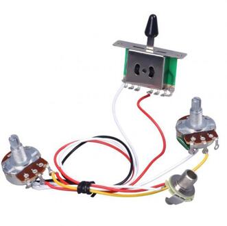 Elektrische Gitaar Bedrading Kabel Prewired Kit 3 Way Toggle Schakelaar Vervangende Onderdelen