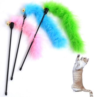 Elektrische Grappige Kat Willekeurige Roterende Vogel Huisdier Speelgoed Play Vlinder Kitten Teaser Kat Staaf Draad Speelgoed Voor Kat 1