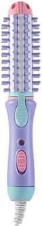 Elektrische Haar Styler Curler Krultangen Drogers Reizen Stijltang Keramische Ionische Haar Krultang Brush Eu Plug # Paars