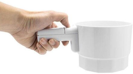 Elektrische Hand-Held Meel Zeef Plastic Bakken Elektrische Meel Zeef Home Keuken Bakken Koken Accessoires (Zonder Batterij)