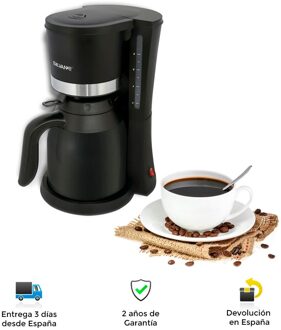 Elektrische Infuus Koffiezetapparaat Met Thermo Jug, 1L, Uitrekbare En Wasbaar Filter, Water Niveau Tank, lichtschakelaar