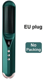 Elektrische Kam Voor Stijltang En Curler Air Brush Ion Generator Haar Krimpen Hair Iron Crimper Föhn borstel Rood