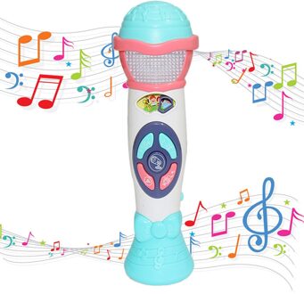 Elektrische Kids Microfoon Speelgoed Met Voice Changer Opname Muziek En Licht Speelgoed Voor Kids Voice Changer Games