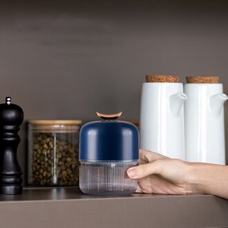 Elektrische Knoflook Chopper Multifunctionele Voedsel Slicer Chopper Voor Peper Chili Groente Knoflook Chooper/Fruit Stamper Voor Keuken blauw