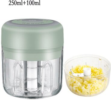 Elektrische Knoflook Stamper Stevig Duurzaam Mini Crusher Chopper Usb Opladen Voor Verpletterd Knoflook Geplet Gember Gemalen Verse Chili A 250ml 100ml
