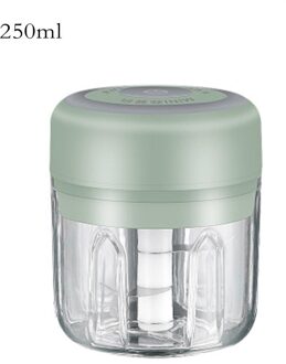 Elektrische Knoflook Stamper Stevig Duurzaam Mini Crusher Chopper Usb Opladen Voor Verpletterd Knoflook Geplet Gember Gemalen Verse Chili A 250ml