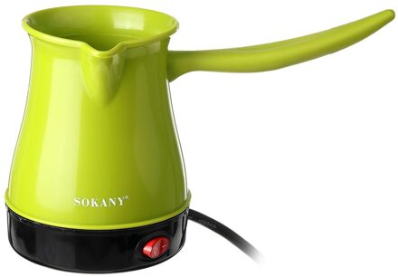 Elektrische Koffie Maker 220V Draagbare Thuiskantoor Moka Pot Griekse Turkse Espresso Percolator Machine Snelle En Hittebestendige Licht Groen