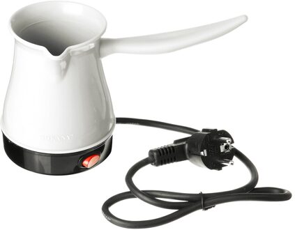 Elektrische Koffie Maker 220V Draagbare Thuiskantoor Moka Pot Griekse Turkse Espresso Percolator Machine Snelle En Hittebestendige wit