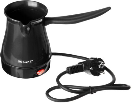 Elektrische Koffie Maker 220V Draagbare Thuiskantoor Moka Pot Griekse Turkse Espresso Percolator Machine Snelle En Hittebestendige zwart