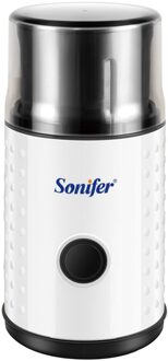 Elektrische Koffiemolen Maker Bonen Molen Kruiden Noten Roestvrijstalen 220V Sonifer SF3537-wit / EU