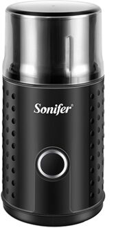 Elektrische Koffiemolen Maker Bonen Molen Kruiden Noten Roestvrijstalen 220V Sonifer SF3537-zwart / EU