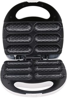 Elektrische Krokante Corn Hotdog Wafelijzer Mini Franse Muffin Dog Lolly Stok Worst Machine Ontbijt Pan Bakken Grill Uk pl