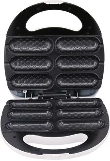 Elektrische Krokante Corn Hotdog Wafelijzer Mini Franse Muffin Dog Lolly Stok Worst Machine Ontbijt Pan Bakken Grill Uk pl