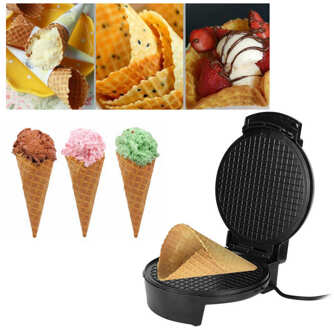 Elektrische Loempia Maker Omelet Sandwiches Wafel Bakken Pan Ijsje Machine Eu 220V Wafel Kegel Maker