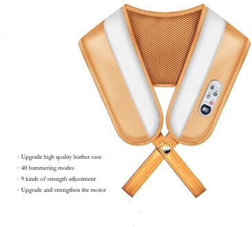 Elektrische Massage Cape Nek En Back Massager Shiatsu Cervicale Massager Voor Nek Massage Verlichten Vermoeidheid Massage Sjaal 2 core motor