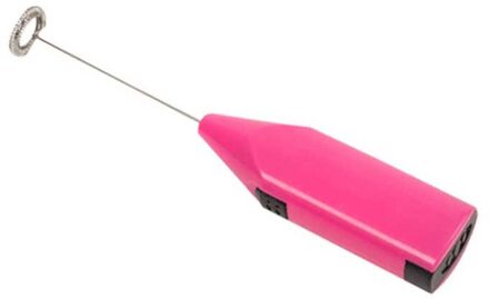 Elektrische Melkopschuimer Ei Beaterfrothy Blend Snorhaar Keuken Drinken Foamer Whisk Mixer Stirrer Koffie Cappuccino Creamer Garde Roze