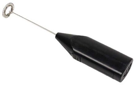 Elektrische Melkopschuimer Ei Beaterfrothy Blend Snorhaar Keuken Drinken Foamer Whisk Mixer Stirrer Koffie Cappuccino Creamer Garde zwart