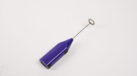 Elektrische Melkopschuimer Eiklopper Keuken Drinken Foamer Whisk Mixer Stirrer Koffie Cappuccino Creamer Whisk Frothy Blend Snorhaar Paars