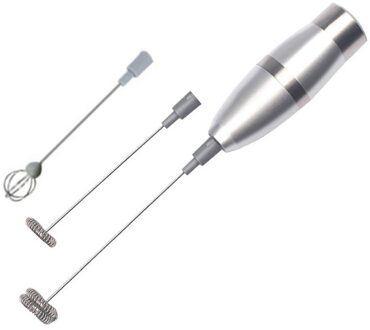 Elektrische Melkopschuimer Roestvrij Staal Melk Shaker Fancy Koffie Brouwer Melk Mixer Enkele En Dubbele Eiklopper