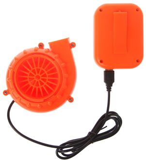 Elektrische Mini Fan Air Blower Voor Opblaasbare Speelgoed Kostuum Pop Batterij Aangedreven USB