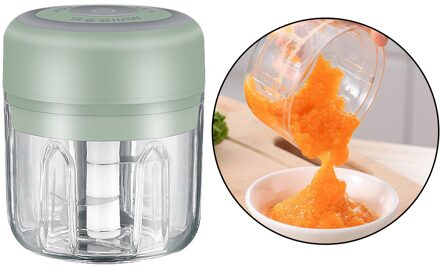 Elektrische Mini Knoflook Chopper Slicer, Draadloze Draagbare Voedsel Chopper Processor Voor Thuis Keuken Rv Camper Camping Picknick 250ml roze