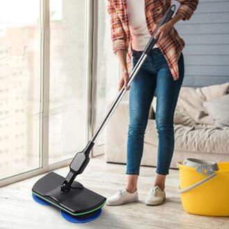 Elektrische Mop Veegmachine Huishouden Oplaadbare Floor Cleaning Tools Hand Push Veegmachine Mop Reinigingsmachine Eu/Us Plug