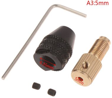 Elektrische Motor Shaft Mini Boor Chuck Armatuur 0.5-3.2 Mm Boor Micro Boorkop Hex Boorkop 2.3Mm/3.17Mm/5Mm