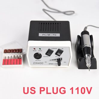 Elektrische Nagel Boormachine Set 35W 30000Rpm Manicure Pedicure Nagelvijlen 6Pcs Frezen Accessoires Nail Art apparatuur 110V US plug