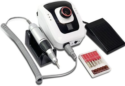 Elektrische Nail Boor Machine 65W 35000Rpm Nail Art Equipment Manicure Machine Accessoire Elektrische Nagelvijl Nail Boor tool zwart