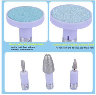 Elektrische Nail Trimmer Salon Shaper Manicure Pedicure Polish Tool Nail Boor Trimmen Kit Thuis Draagbare Nail Care Gezondheid Kit