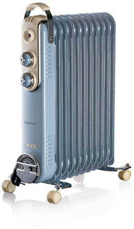 Elektrische Olieradiator - 11 Vinnen - Vintage Blauw