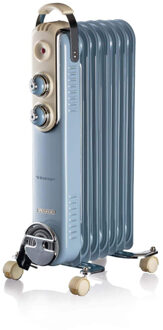 Elektrische Olieradiator - 7 Vinnen - Vintage Blauw