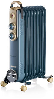 Elektrische Olieradiator - 9 Vinnen - Vintage Blauw