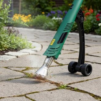 Elektrische onkruidverwijderaar met wieltjes