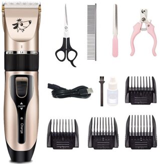 Elektrische Pet Clipper Professionele Grooming Kit Oplaadbare Pet Kat Hond Haar Trimmer Scheerapparaat Set Dieren Haar Snijmachine type 4