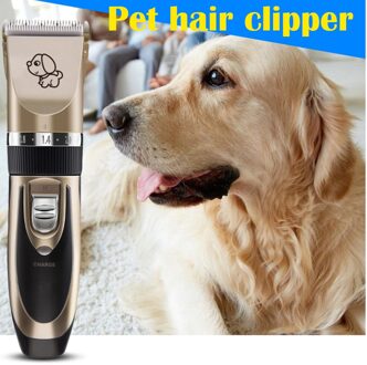 Elektrische Pet Clipper Professionele Grooming Kit Oplaadbare Pet Kat Hond Haar Trimmer Scheerapparaat Set Dieren Haar Snijmachine