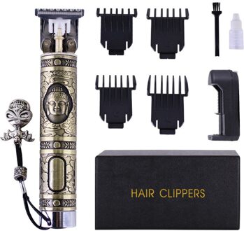 Elektrische Pro T-Outliner Trimmer Mannen Tondeuse Carving Koolstofvezel Metalen Krachtige Haar Snijder Voor Mannen