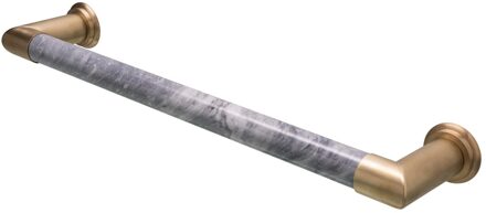 Elektrische Radiator Cascade 60x12 cm Bardiglio Nuvolato Marble / Brushed Brass HD Heating