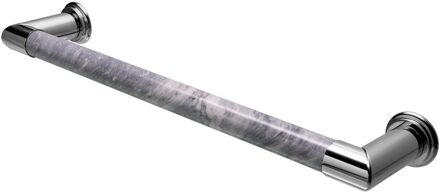 Elektrische Radiator Cascade 60x12 cm Bardiglio Nuvolato Marble / Polished Chrome HD Heating