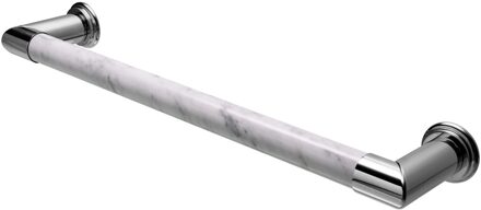 Elektrische Radiator Cascade 60x12 cm Bianco Carrara Venatino Marble / Polished Chrome HD Heating