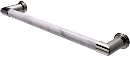 Elektrische Radiator Cascade 60x12 cm Bianco Carrara Venatino Marble / Polished Nickel HD Heating