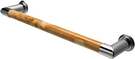 Elektrische Radiator Cascade 60x12 cm Giallo Sienna Marble / Polished Chrome HD Heating