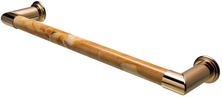 Elektrische Radiator Cascade 60x12 cm Giallo Sienna Marble / Unlacquered Brass HD Heating